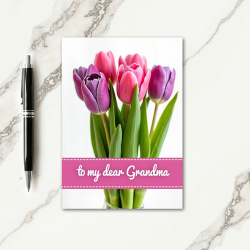 Magenta Grandmas Love Card