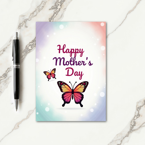 Magenta Insect Mothers Day Card