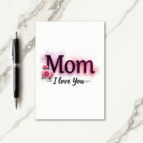 Magenta Love You Mothers Day Card