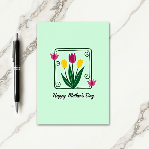 Magenta Mothers Day Art Card