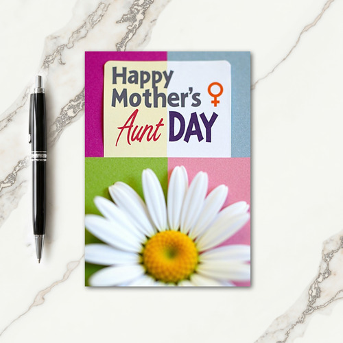 Magenta Mothers Day Aunt Card