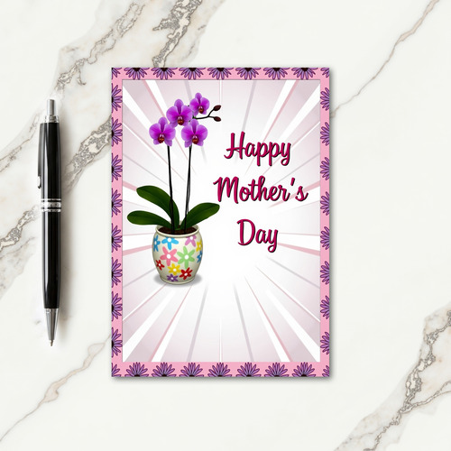 Magenta Mothers Day Card