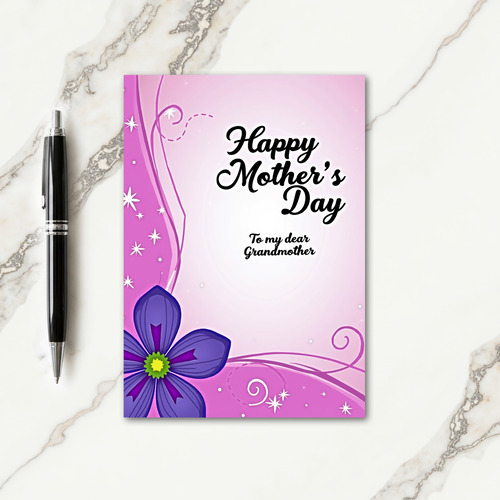 Magenta Mothers Day Star Card