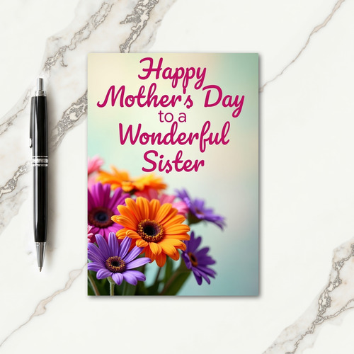 Magenta Sister Love Day Card