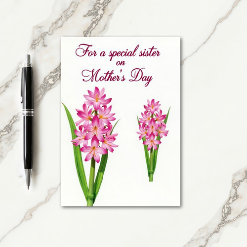 Magenta Sister Mothers Day Card