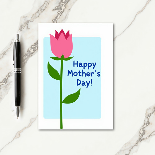 Magenta Tipped Bloom Card