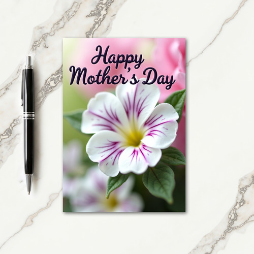 Magenta Veined Bloom Card