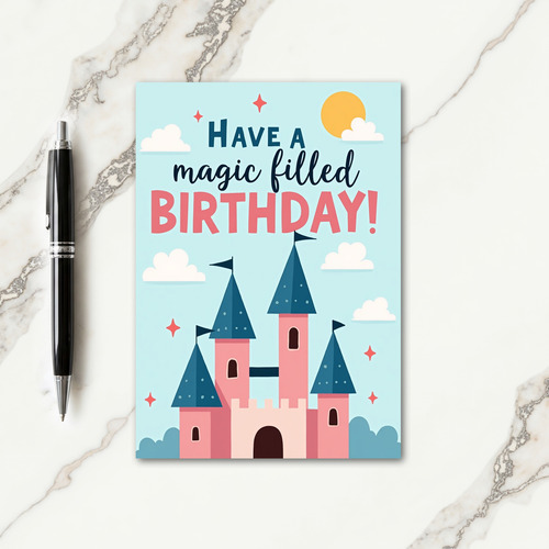 Magic Castle Birthday Card