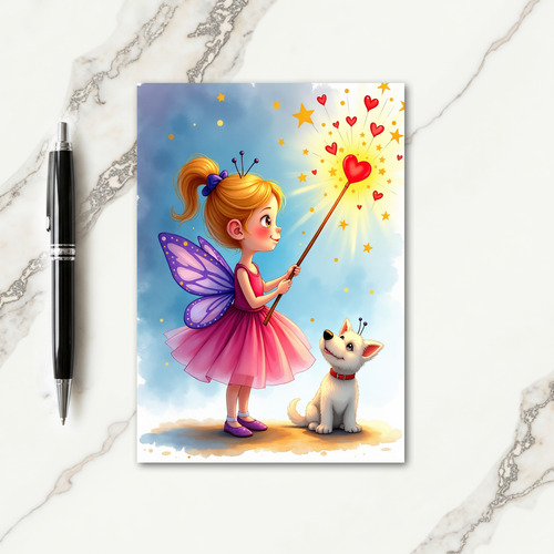 Magical Birthday Girl Card