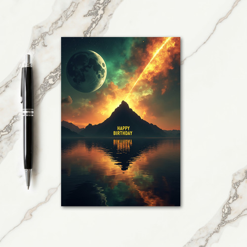 Magical Celestial Birthday Card