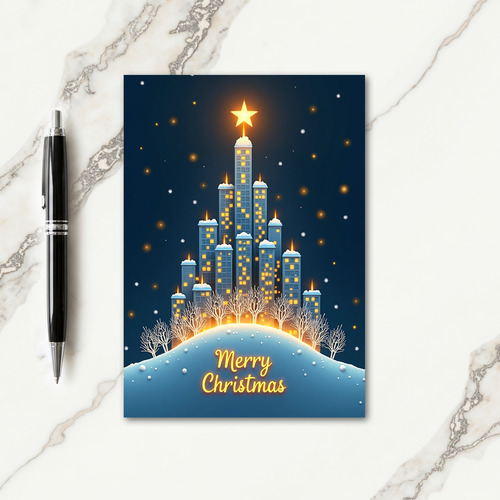 Magical City Christmas Card