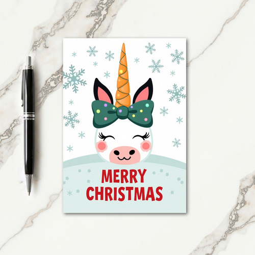 Magical Creature Holiday Card