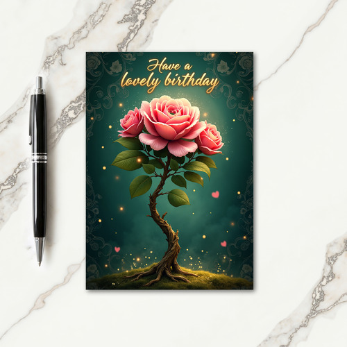 Magical Floral Birthday Card