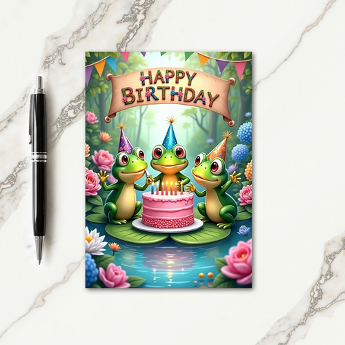 Magical Garden Birthday Card