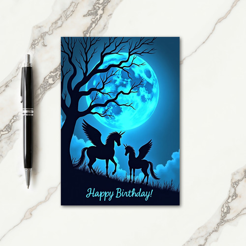 Magical Moonlit Equine Card