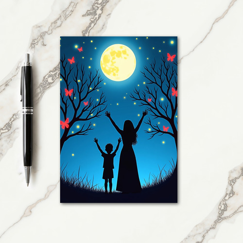 Magical Moonlit Night Scene Card