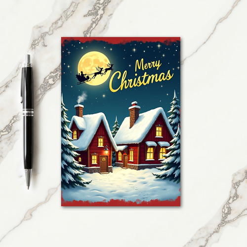 Magical Sleigh Night Card