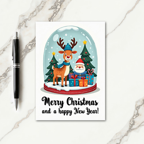 Magical Snow Globe Christmas Card