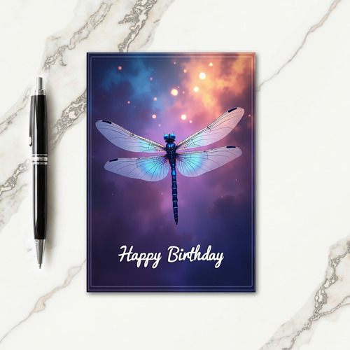 Magical Winged Birthday Card