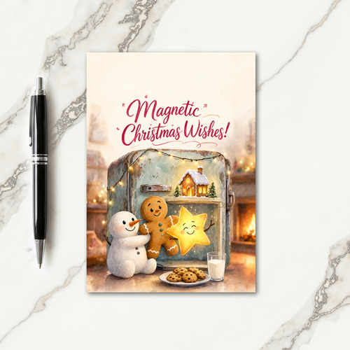 Magnetic Calendar Christmas Greeting Cards