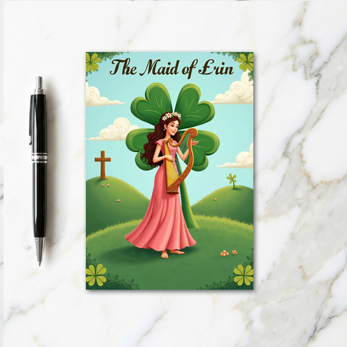 Maid Of Erin Irish Scene Card