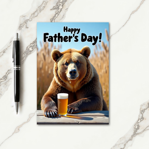 Majestic Bears Fathers Day Card