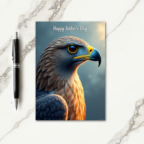 Majestic Bird Fathers Day Portrait Card