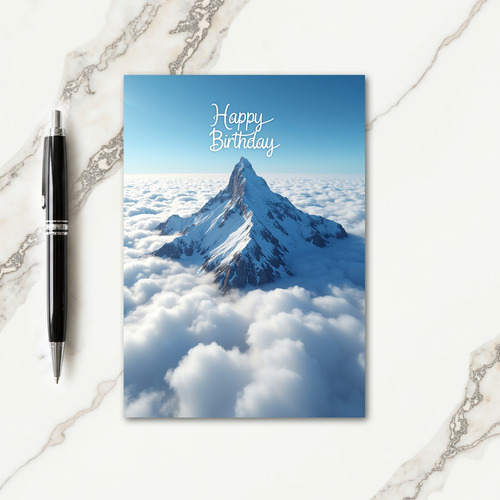 Majestic Birthday Peak Card