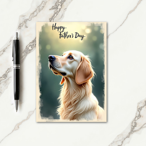 Majestic Canine Fathers Day Card