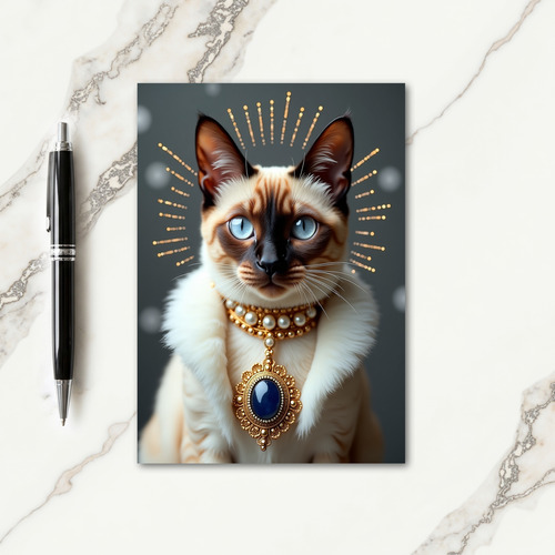 Majestic Cat Birthday Card