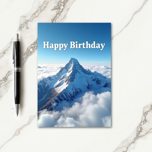 Majestic Cloud Peak Card