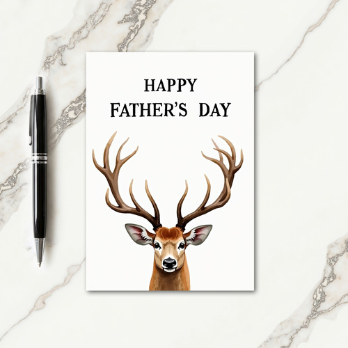 Majestic Deer Fathers Day Card