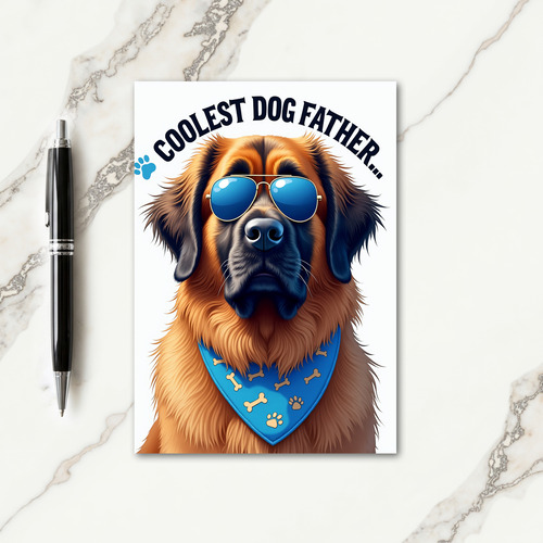 Majestic Dog Fathers Day Card