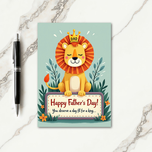 Majestic Fathers Day Art Card
