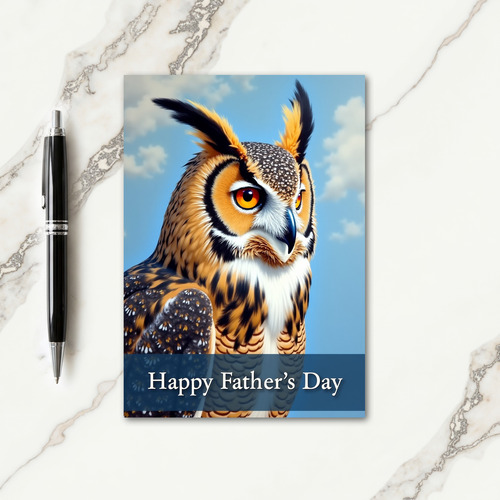 Majestic Fathers Day Bird Card