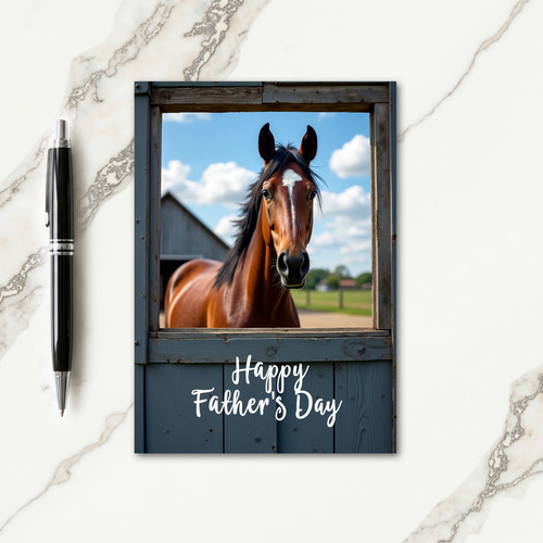 Majestic Fathers Day Horse Card