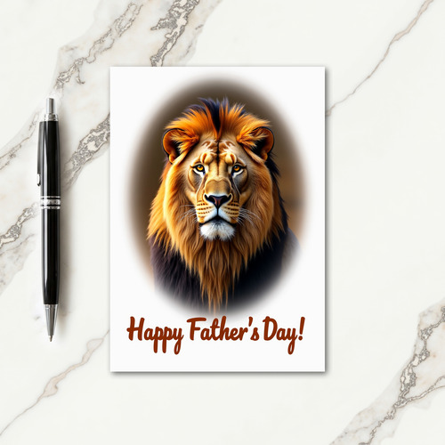 Majestic Fathers Day Portrait Card
