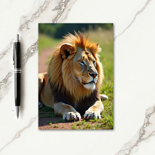 Majestic Feline Fathers Day Card