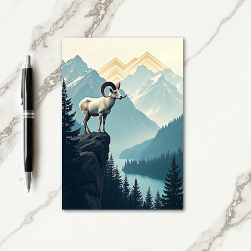 Majestic Horned Beast Card