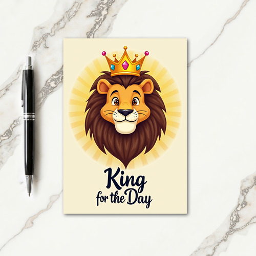 Majestic Lion Fathers Day Card