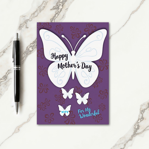 Majestic Mothers Day Butterfly Card
