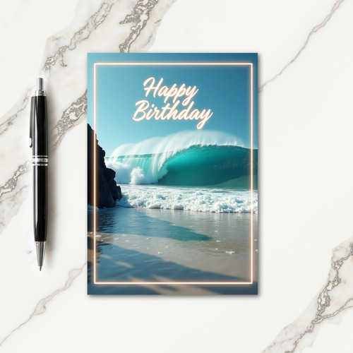 Majestic Ocean Birthday Card