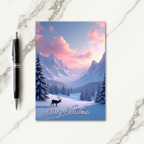 Majestic Peaks Christmas Card