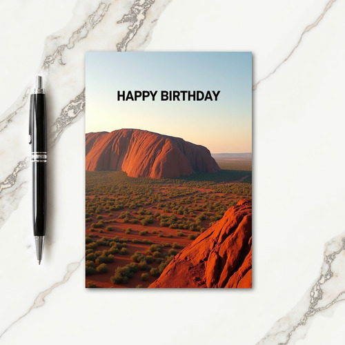 Majestic Sandstone Birthday Card