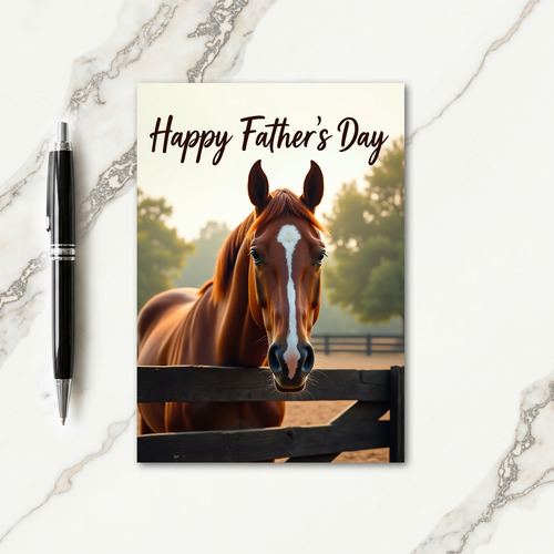 Majestic Steed Fathers Day Card