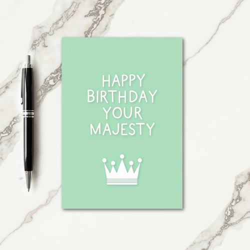 Majesty Emblem Birthday Card