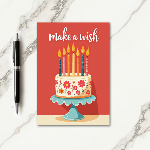 Make A Wish Birthday Card