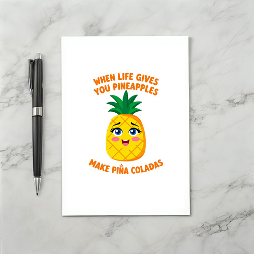 MAKE PINA COLADA Sweet Pineapple Card