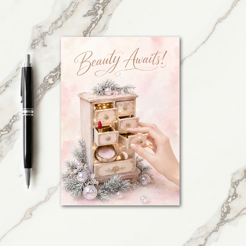 Makeup Advent Calendar Card