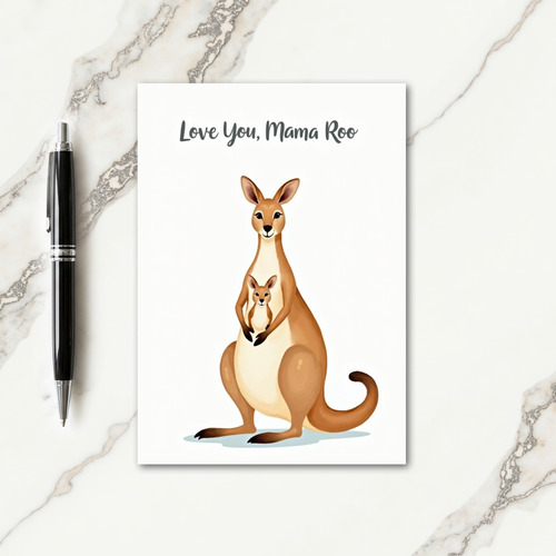 Mama Roo Love Illustration Card